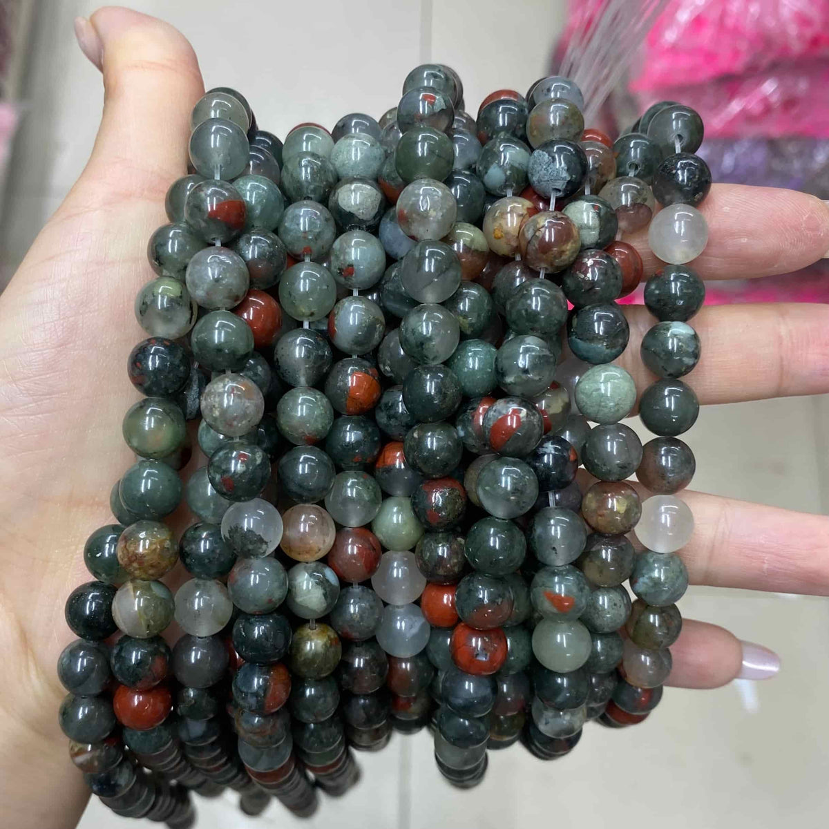 $2.5--8mm #2 Semi- Precious beadsFree Shipping