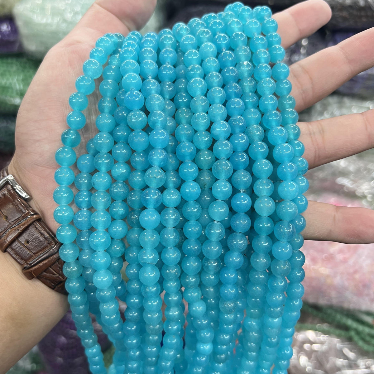 $2.5--8mm semi precious beads #1 Free Shipping