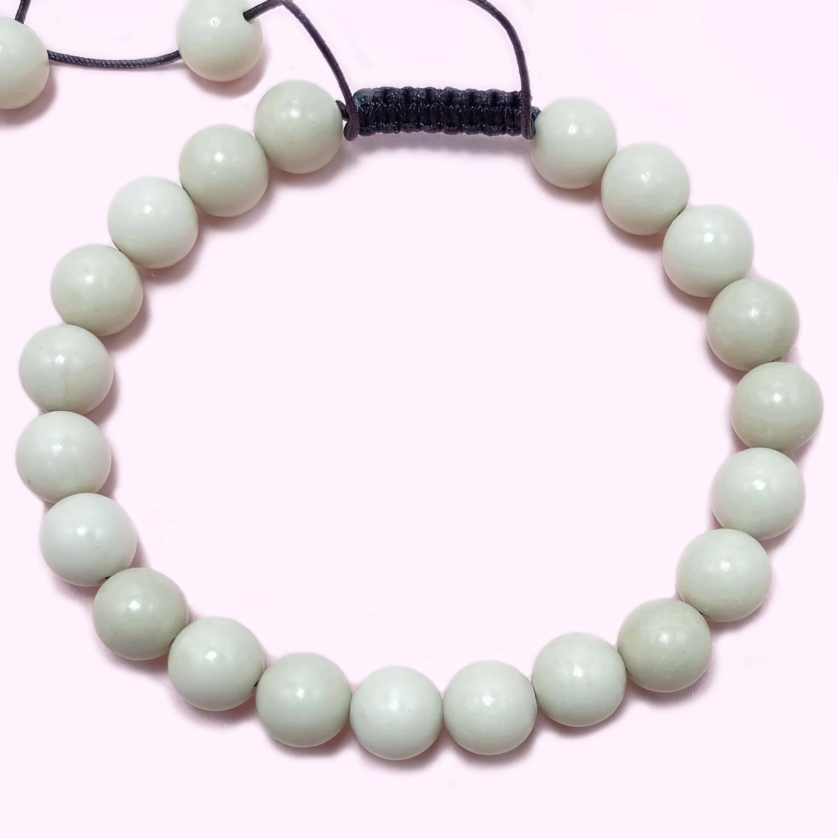 8mm Natural Jade Crystal Bracelet – Handmade Wellness Healing Gemstone Bracelet, Beaded Stretch Spiritual Jewelry Gift for Women