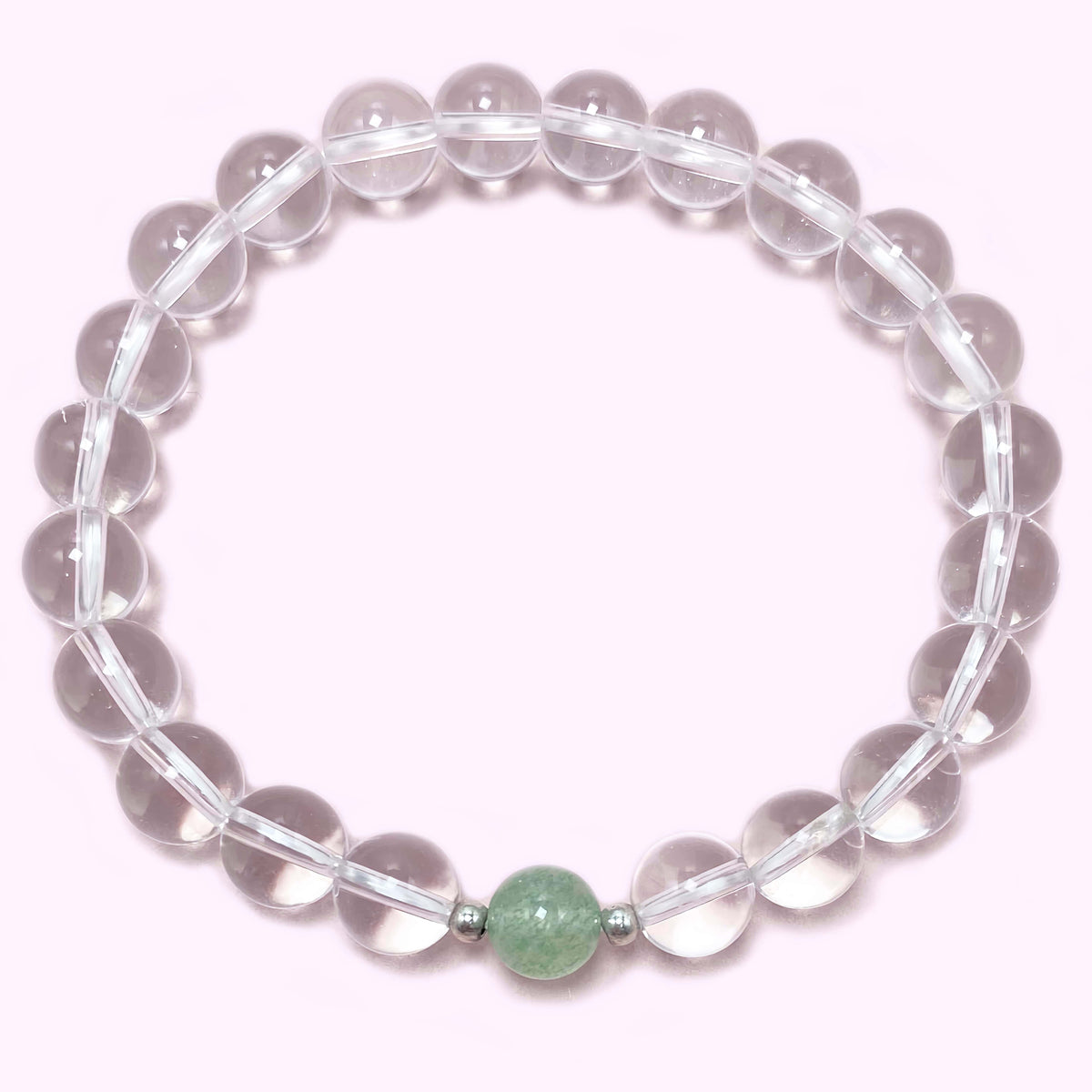 Natural Clear Quartz to Improve Body and Health Crystal  Bracelet