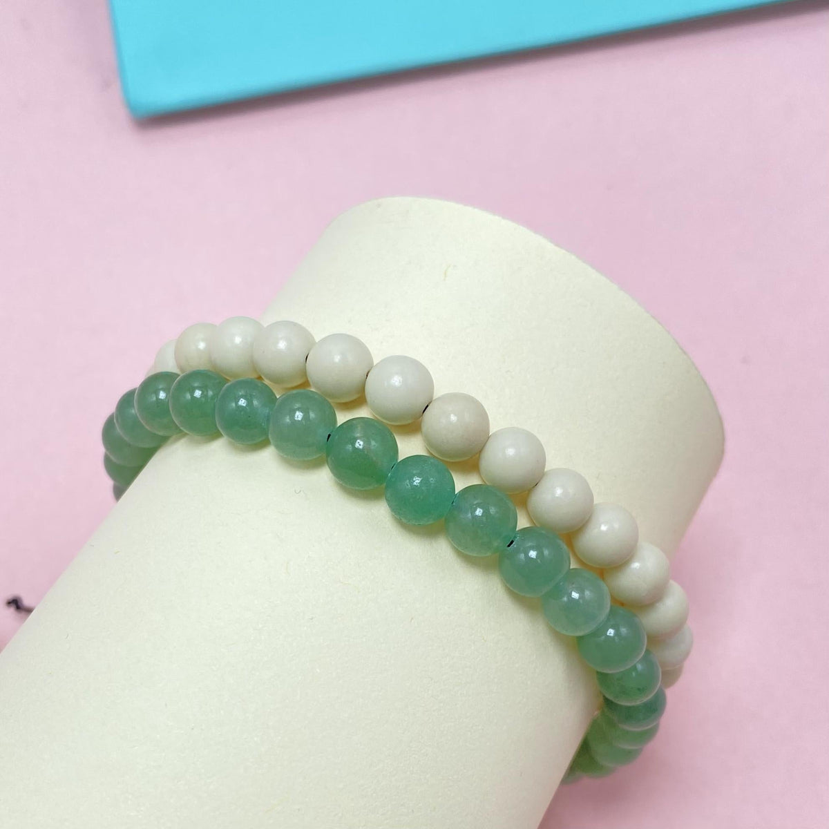 8mm Natural Aventurine Bracelet – Handmade Braided Rope Wellness Healing Crystal Jewelry, Adjustable Spiritual Gemstone Gift for Women