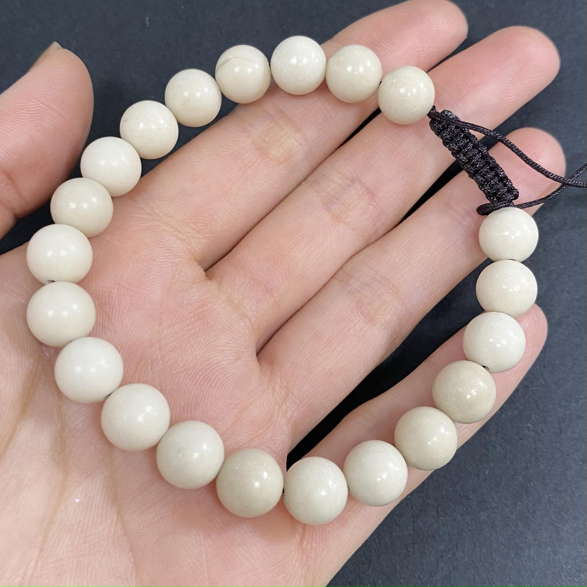 8mm Natural Jade Crystal Bracelet – Handmade Wellness Healing Gemstone Bracelet, Beaded Stretch Spiritual Jewelry Gift for Women