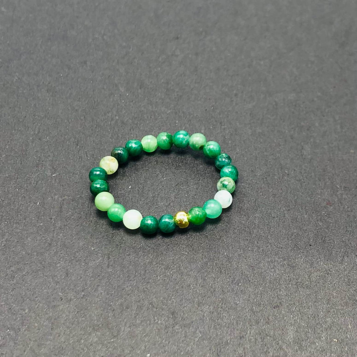 3mm Multi Round Bead Ring Elastic Rings Stackable