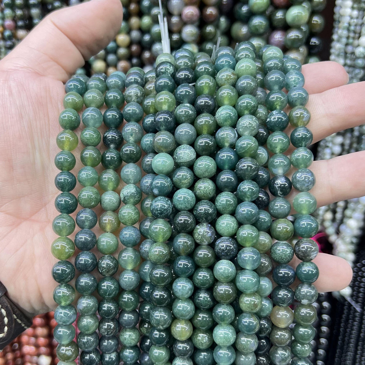 $2.5--8mm #2 Semi- Precious beadsFree Shipping