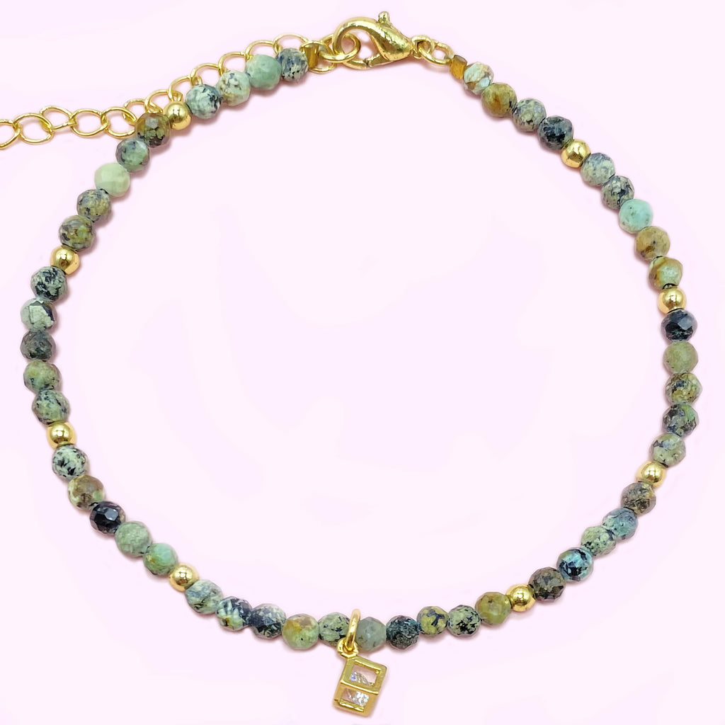 African Turqouise to Improve Body and Health Crystal  Bracelet