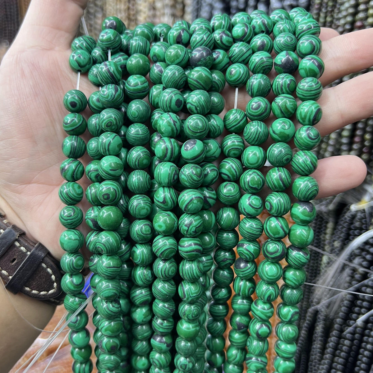 $2.5--8mm semi precious beads #1 Free Shipping