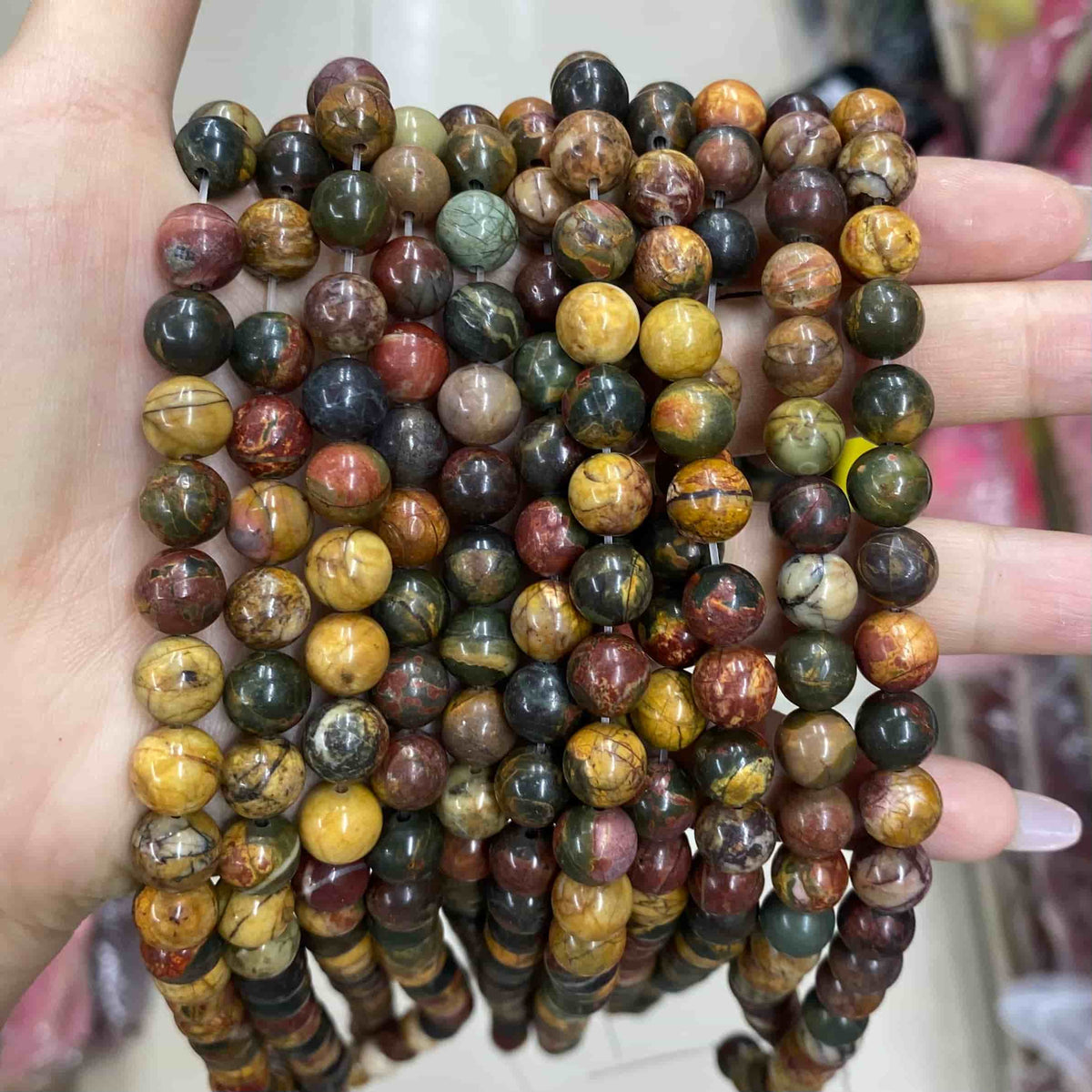 $2.5--8mm #2 Semi- Precious beadsFree Shipping