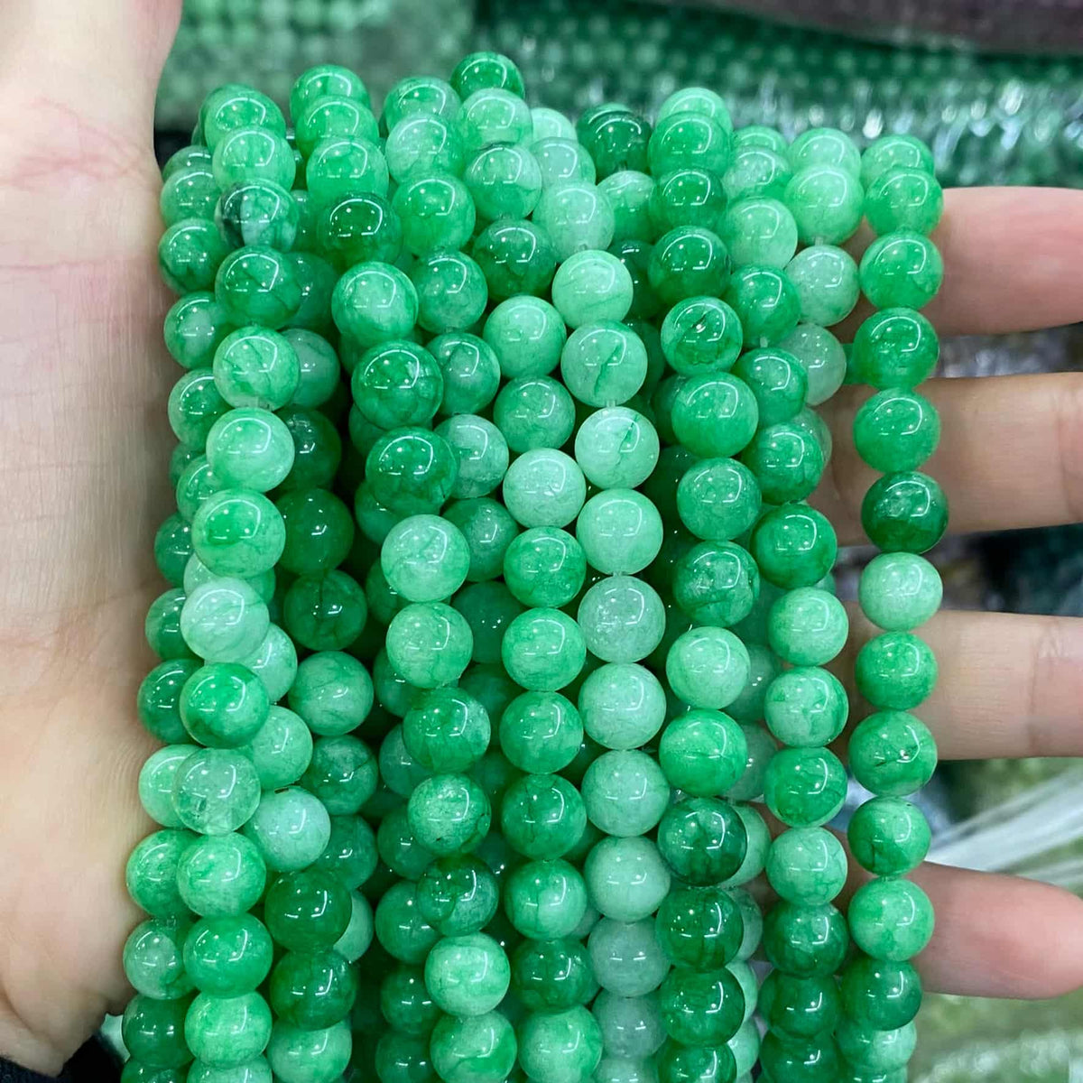 Color Jade Beads Round Smooth/Faceted Beads 6mm/8mm/10mm