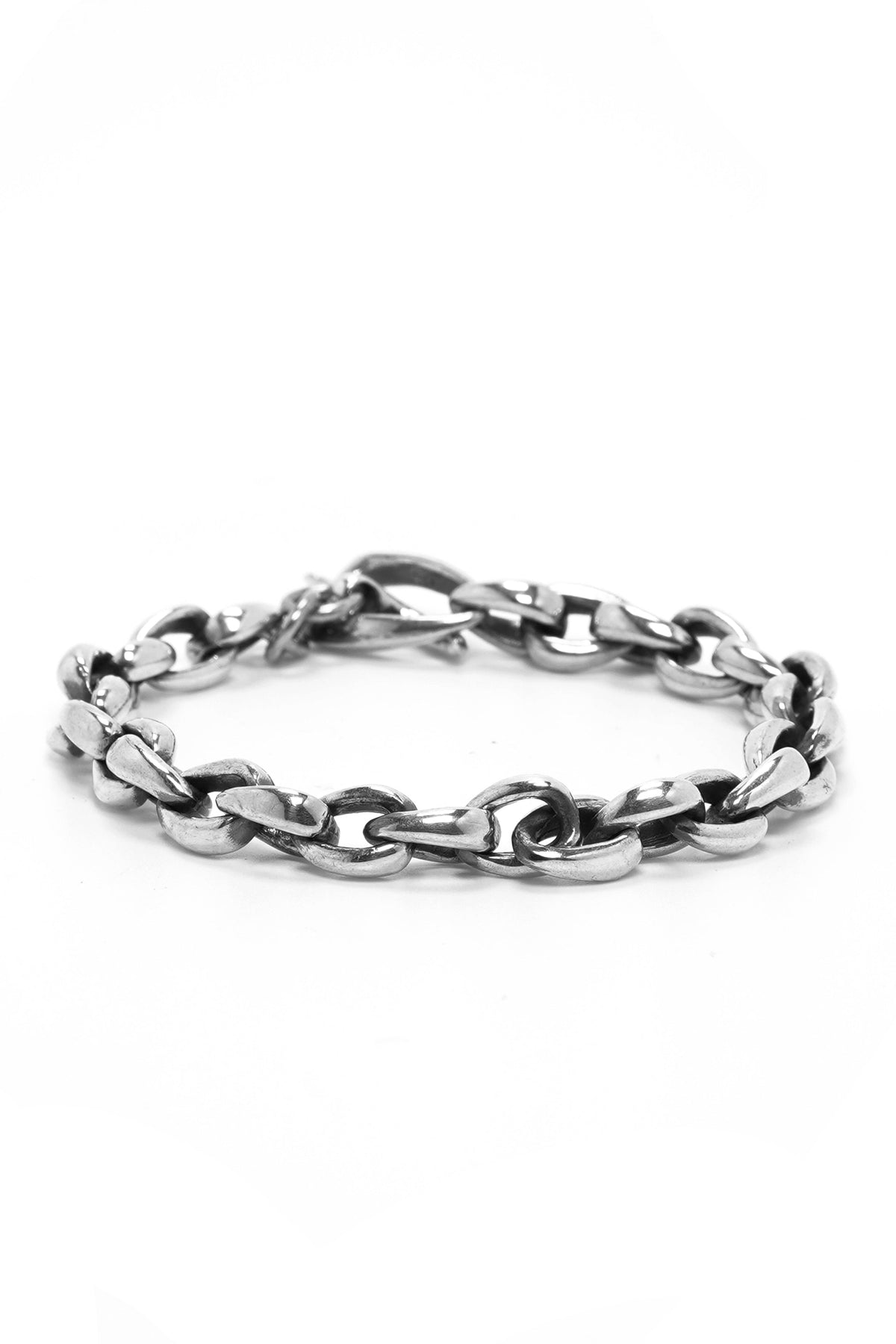 Retro Silver Clasp Buckle Chain Bracelet