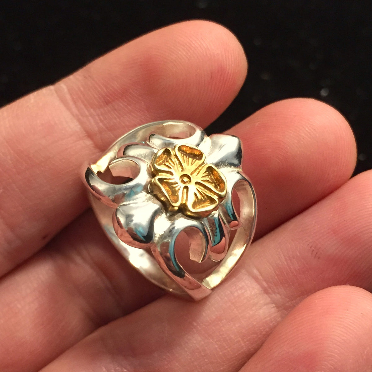 Takahashi Goro Cherry Handmade Sterling Silver Ring