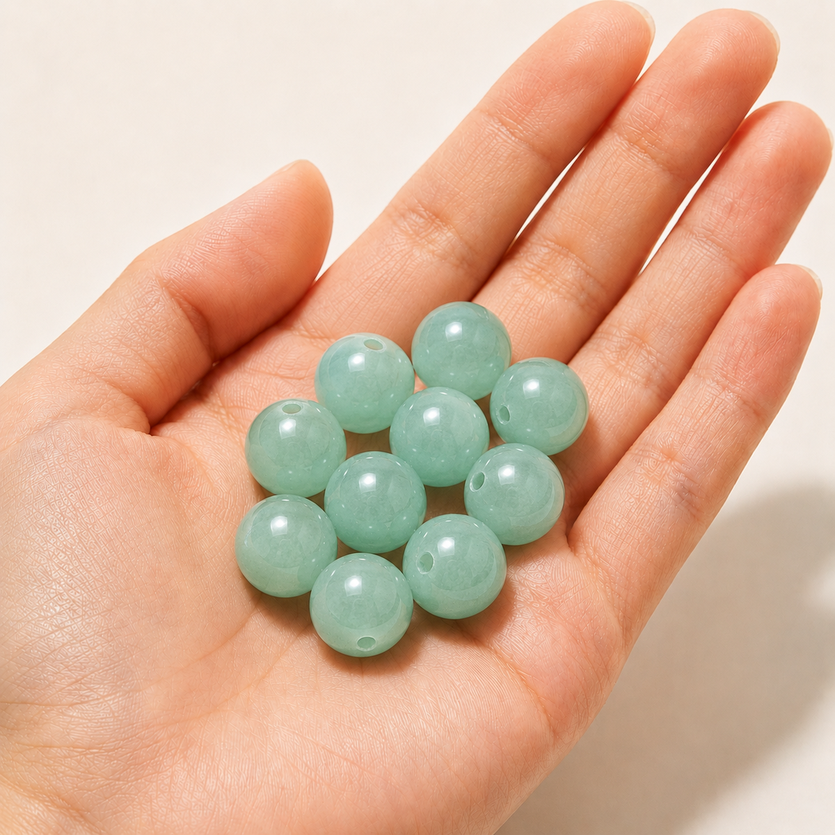 $0.99-10PCS Round Smooth Beads 8mm